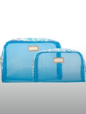 Lilly Pulitzer-2pc Cleat Floral Zip Pouch Set 💙